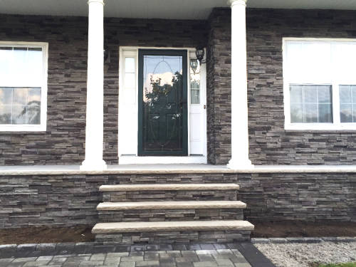 house front stone